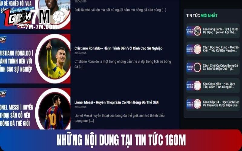 Các nội dung quan trọng được cập nhật tại trang tin tức 1GOM Các nội dung quan trọng được cập nhật tại trang tin tức 1GOM